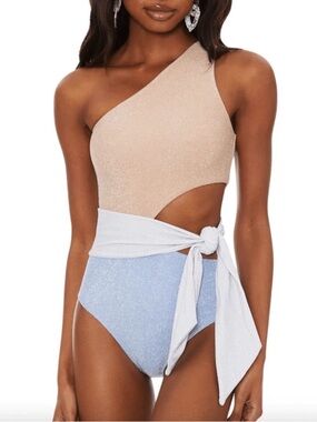 Beach Riot Carlie One Piece Swimsuit in Frost